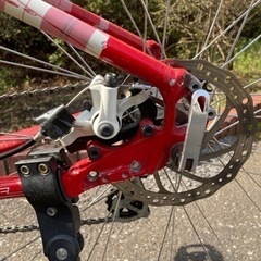 クロスバイク赤　大人Sサイズ