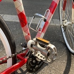 クロスバイク赤　大人Sサイズ