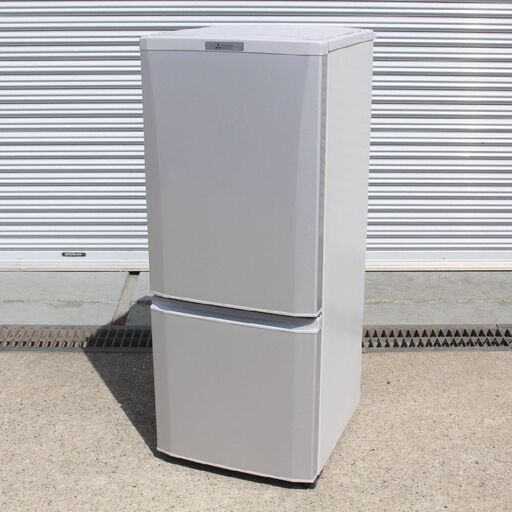 T618) 三菱 2ドア 146L 2020年製 MR-P15E-S1 ガラスシェルフ 低温ケース搭載 ノンフロン冷凍冷蔵庫 MITSUBISHI