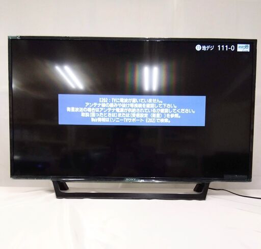 美品【2019年製】SONYソニー BRAVIA 43型液晶テレビ KJ-43W730E フルHD 外付けHDD対応 裏番組録画 汎用リモコン 無線LAN Netflix Youtube