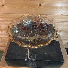 ガラス製グレープ盛鉢　フルーツポンチ　フルーツボウル