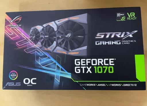 PCパーツ ASUS ROG STRIX-GTX1070-O8G-GAMING