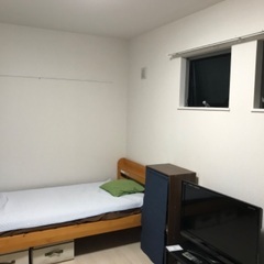 【商談終了】シングルベッド（木製、すのこ＋ IKEAマット＋ダー...