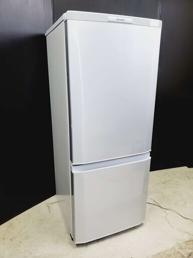 三菱 MITSUBISH ノンフロン 2ドア冷凍冷蔵庫 MR-P15T-S 12年製 シルバー 146L 動作確認済