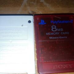 【ネット決済・配送可】PS2メモリーカード動作確認済　2枚セット