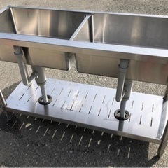 ⭐︎中古品　タニコー　2槽シンク　1200×450×800mm  厨房機器⭐︎