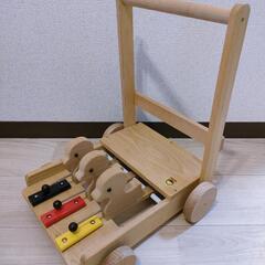カワイ木製玩具 手押し車アヒル