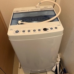 haier 洗濯機　2020年購入　3/30までに引き取り願います