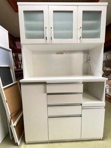 送料・設置込み　キッチンボード　カップボード　食器棚　レンジボード