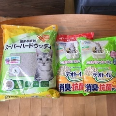 取引中→猫の砂(スーパーハードウッディ＋デオトイレ)