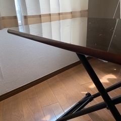 【土日受取】昇降式折りたたみテーブル