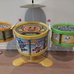 【美品】アンパンマン　ドラム&シンバルセット