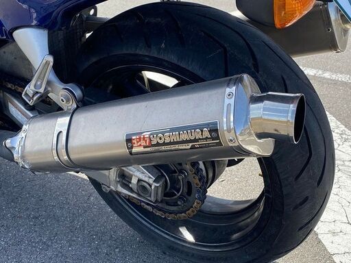 車検R5.1.13迄 スズキ GSX1300R ハヤブサ 隼 カスタム ヨシムラマフラー ナビ バーハン化 別体マスター メッシュホース SUZUKI GW71