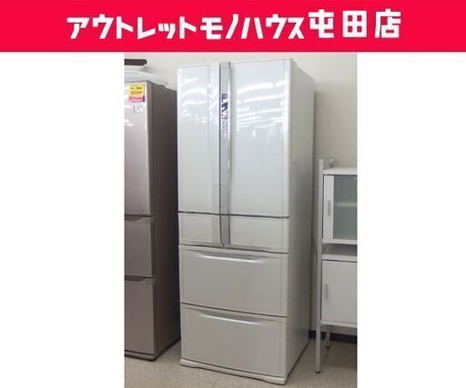 格安！ 大型冷蔵庫 6ドア 422L 2006年製 TOSHIBA GR-W42FS(W) フレンチドア 400Lクラス ☆ 札幌市 北区 屯田