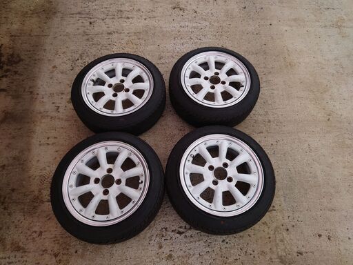 ワタナベ　RS8 6J+40 ナンカンNS-2 155/55R14　バリ山　４本セット
