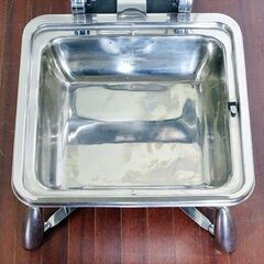 山口)下松市より　TIGER HOTEL 角型チューフィング 直火用 固形燃料スタンド、チューフィングディッシュ付き 　BIZJC34H