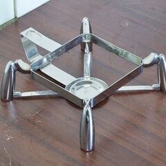 山口)下松市より　TIGER HOTEL 角型チューフィング 直火用 固形燃料スタンド、チューフィングディッシュ付き 　BIZJC34H