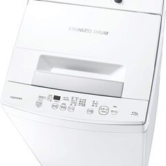 東芝 全自動洗濯機 4.5kg ピュアホワイト AW-45M9 ...