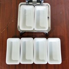 山口)下松市より　TIGER HOTEL 角型チューフィング 直火用 固形燃料スタンド、チューフィングディッシュ付き ② 　BIZJC36H