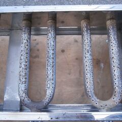 ☆中古品 たこ焼き器 15穴×4連 60穴 LPガス 685ｘ380ｘ190ｍｍ 厨房 屋台 業務用 動作問題なし☆