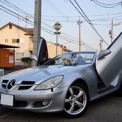 ベンツ　SLK350 ガルウイングカスタム　全国最安　レッドレザ...