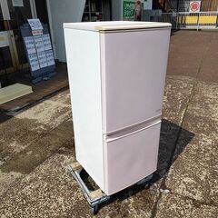 シャープ　SJ-C14Y-P　２ドア冷蔵庫 ピンク色『良品中古』2014年 　【リサイクルショップサルフ】