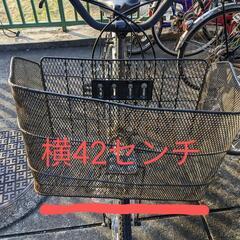 【取引中】自転車前　大型カゴ
