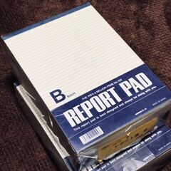 レポートノート　未使用品　REPORT PAD　B6mm　20冊...