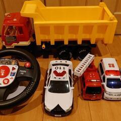 パトカー完動品　おまけに「消防車、救急車、ダンプカー」