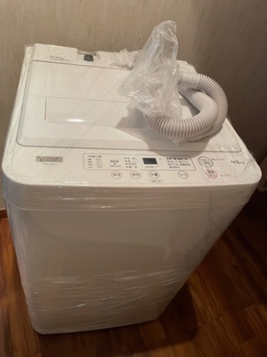 ★値下げ★【美品】4.5キロ　洗濯機　ヤマダセレクト　白　YWMT45H1