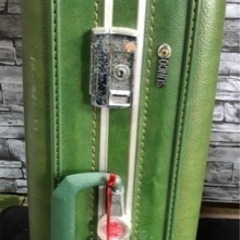 3月末まで: 老舗旅行鞄店suncoのレトロスーツケース　鍵付き...