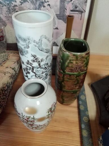 花瓶　骨董　古壺　3つまとめて　　陶器