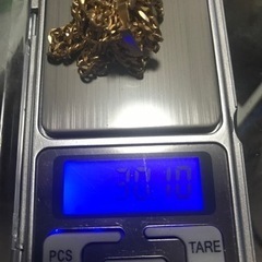 k18ダブル6面ネックレス