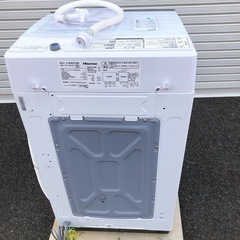 美品✨ハイセンス 4.5Kg全自動洗濯機（洗浄・除菌済）✨HW-G45E4KW 