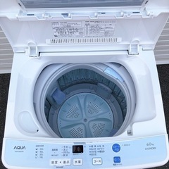 ✨ハイアール AQUA 6Kg全自動洗濯機（洗浄・除菌済）✨AQW-S60D(W 