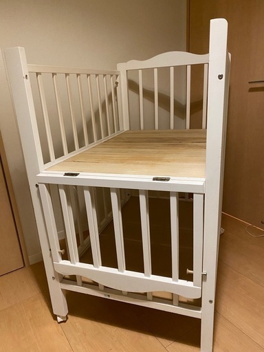 大和屋ベビーベッド　W オープン 腰楽ハイミニベッド