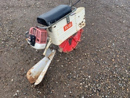 すい丸山　水田溝切機　田面ライダー　MKF-A430 回転確認　現状品