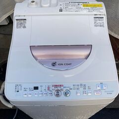 ●シャープ 乾燥機能付洗濯機●23区及び周辺地域に無料で配送、設置いたします(当日配送も可能)●6キロ ES-TG60L 2015年製●SHA2A