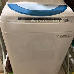SHARP 洗濯機　【2015年製】