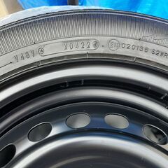 NBOX タイヤ・スチールホイール4本セット 新車外し （ホイールキャップ