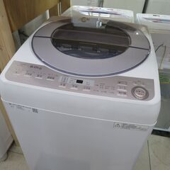 【引取限定】シャープ 全自動電気洗濯機 8kg　2018年製 中古品 ES-GV8B SHARP【小倉南区葛原東】 引取限定】シャープ 全自動電気洗濯機 8kg 2018年製 中古品 ES-GV8B