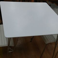 ~3/30) NITORI テーブル+2椅子　セット (75cm...