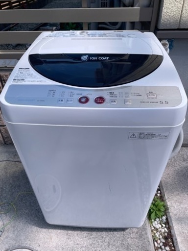 お値引き4月3日だけ洗濯機　SHARP ion coat 5.5kg 2010年製