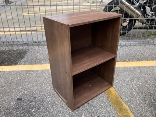 現状渡し 一部塗装が剥がれた2段のカラーボックス あっぱっぱ 小禄の収納家具 カラーボックス の中古あげます 譲ります ジモティーで不用品の処分