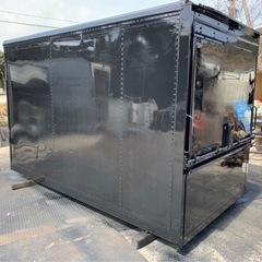 No.588 アルミバン 2ｔ 車  アルミ 箱 バイク 倉庫 トラック コンテナ 米 保管庫 物置 DIY