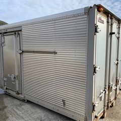 No.591 アルミバン 2ｔ 車 アルミ 箱 バイク 倉庫 トラック コンテナ 米 保管庫 物置 DIY