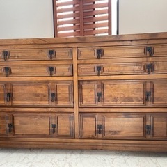 ２.購入価格80万　高級輸入家具 マホガニーチェスト　