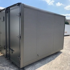 No.593 アルミバン 2ｔ 車 アルミ 箱 バイク 倉庫 トラック コンテナ 米 保管庫 物置 DIY