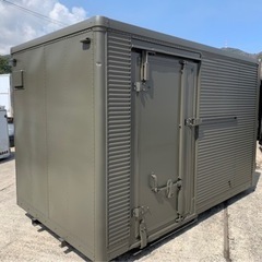 No.593 アルミバン 2ｔ 車 アルミ 箱 バイク 倉庫 トラック コンテナ 米 保管庫 物置 DIY