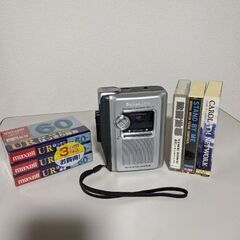 【受付終了！】パナソニック　カセット録音再生可能！カセットテープ...
